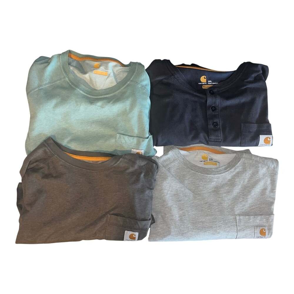 Carhartt Force Relaxed Fit Short-Sleeve Pocket T-Shirt Lot of 4 Mens 2XL